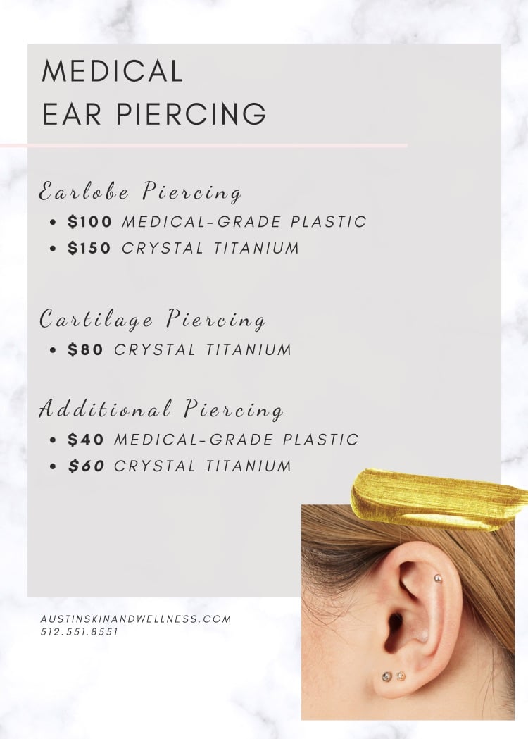 Ear Piercing - Austin Skin and Wellness